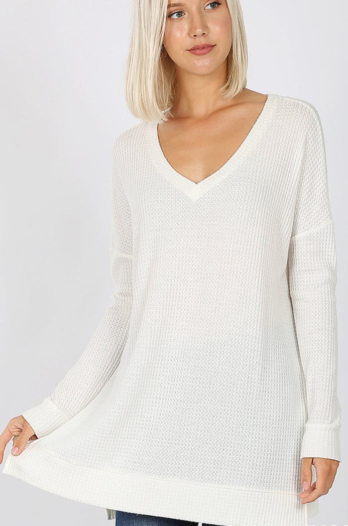 TAKE ME WITH YOU Oversized Thermal Tunic