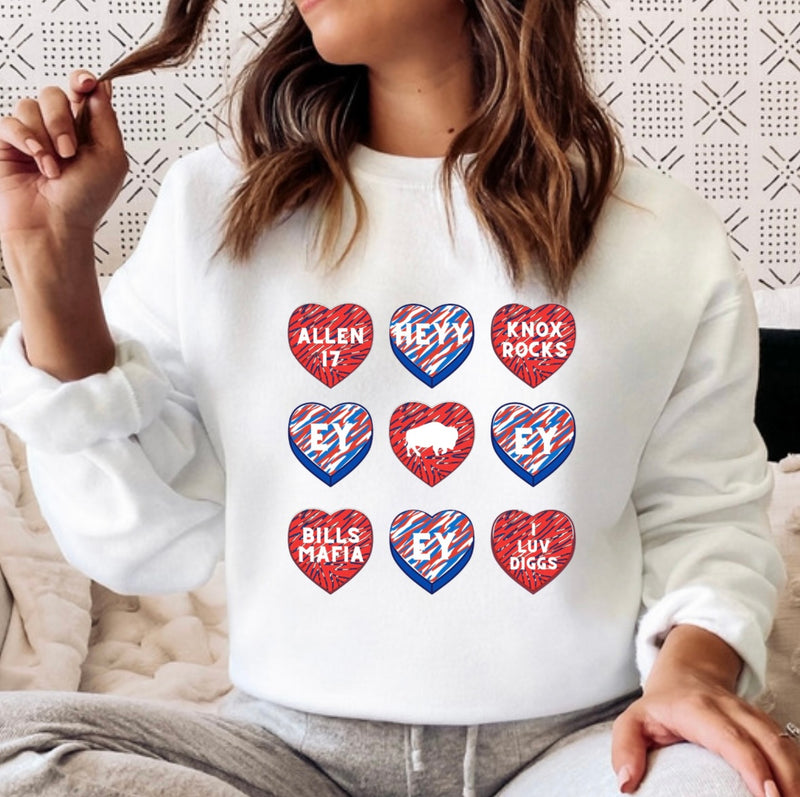 ZUBAZ CANDY HEART Crew