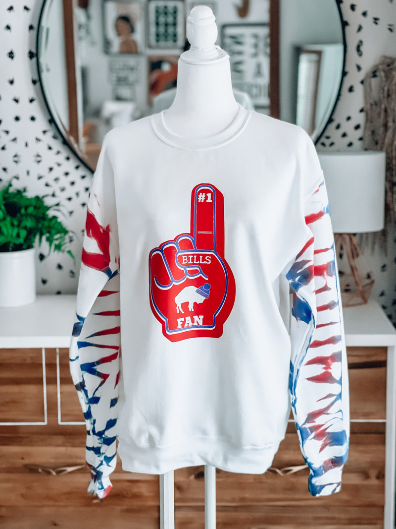 FOAM FINGER ZUBAZ ARM SWEATER