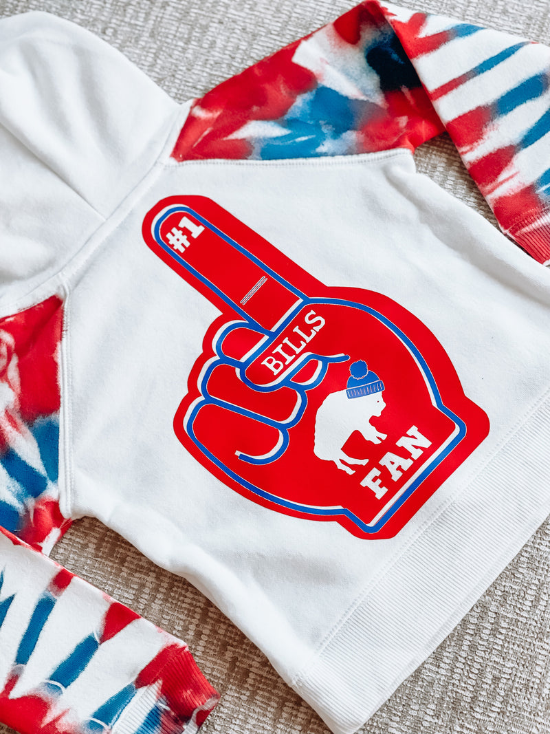 GIRLS MINI MAFIA ZUBAZ FOAM FINGER Hoodie