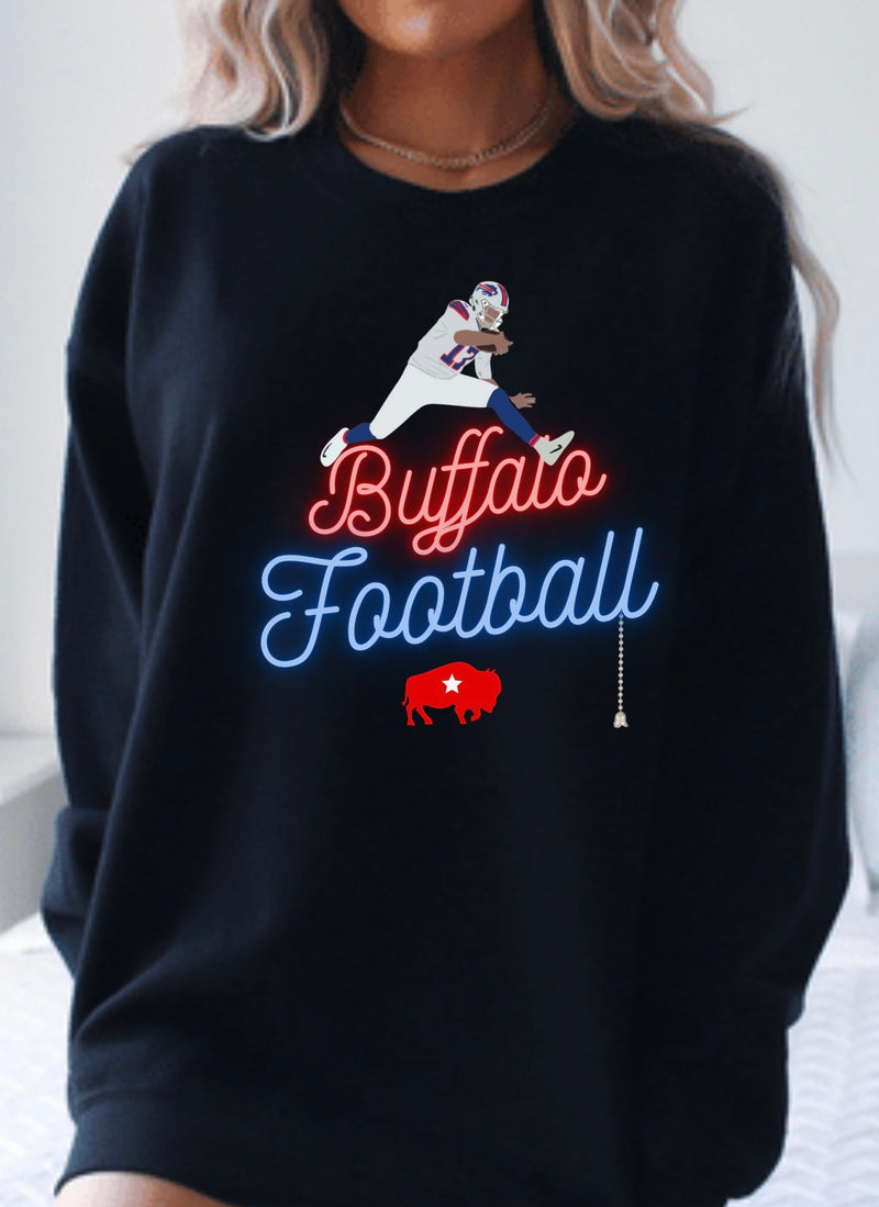 NEON LIGHT Buffalo Football Crew